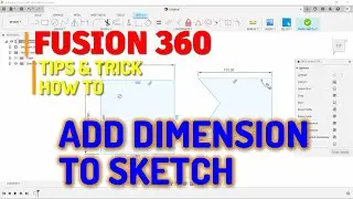 Fusion 360 How To Add Dimension To Sketch