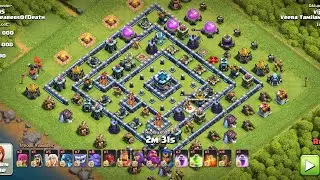 how to 3 star th13 base #38 | th13 3 star attack strategy | Ring base | Yeti Bower | coc sundar