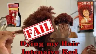 CREME OF NATURE INTENSIVE RED HAIR DYE REVIEW//NO BLEACH!//EPIC FAIL🧐🧐//ZAMBIAN YOUTUBER..