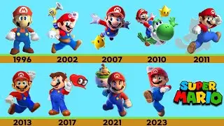 Evolution of Super Mario 3D Games and Movie (1996~2023)