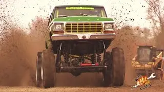 BADDEST MEGA MUD TRUCKS IN THE WORLD TIRE TOW