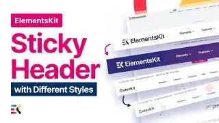 How to Create a Sticky Header with Dynamic Background Colors Using ElementsKit