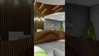 reception area design idea 💡 #youtubeshorts #3d #interior #foryou #viral #like #youtuber #srilanka