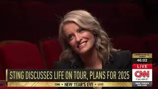 NYE 2025 - CNN's Lynda Kinkade interviews Sting. Wishes from Bindi Irwin & Chris Barns