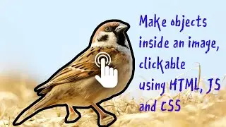 Make objects inside an image clickable using HTML, JS and CSS - animate, clip path
