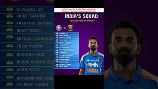 India's Squad for SA ODI Series Announced!