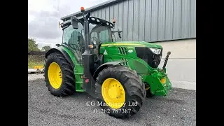 2021 John Deere 6155R Premium Tractor For Sale, 6095 Hours, &pound;64995 + VAT