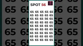 SPOT THE ODD NUMBER #shorts #viralshorts  #puzzle