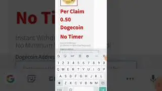 Claim doge coin every 5 mint | How to earn dogecoin | how to mine doge coin in 2022 #dogecoin #short