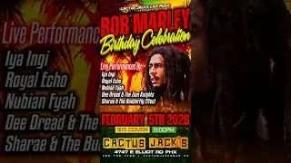 Phoenix Az Bob Marley Birthday Celebration Feb 5th 2026 #reggae #phoenix #arizona #bobmarley #az