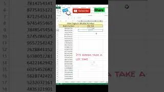 Digits hidden 🔥 Technique #excel #shorts #hidden #tircks #tips #job #formula #viral