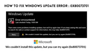 Windows update error | Windows 10 updates fail to install | Windows update error encountered | Tamil