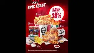 KFC Epic Feast 🤯 Save 38% Till 4th Jan! #kfcindia #food #chicken #kfc