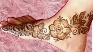 Mehndi design for leg || Pair ki mehandi ka design || Mehndi #video