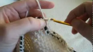 Knooking: Basic Knit or Slip Stitch Crochet Bind Off