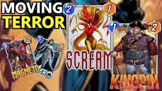 MARVEL SNAP INDONESIA - TEROR DECK MOVE AFFLICTION!! SCREAM KINGPING MAGNETO BATROC AERO SILK DECK