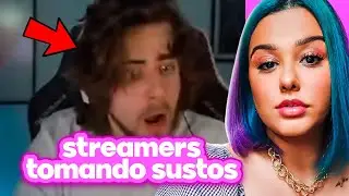 PEQUENAEVA REAGE: STREAMERS TOMANDO SUSTOS EM JOGOS DE TERROR | Cortes da PequenaEva