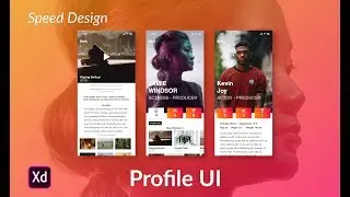 Designing a Profile User Interface in Adobe XD CC | Speed Design & Prototype