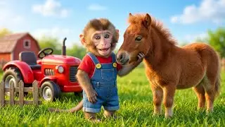 😲🐴 New Horse on the Farm?! Monkey NaNa&rsquo;s Cutest New Friendship! 🐒🏡