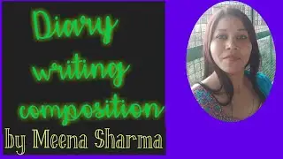 Diary writing composition with verbal hints