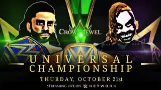 WR3D Crown Jewel Roman Reigns Vs The Fiend Universal Championship Official Match Card