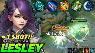 GLOBAL LESLEY BUILD PERFECT SUPER 1 SHOT BUILD FOR 2026!!🔥 (100% BROKEN!!) - Mobile Legends