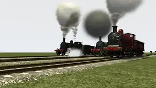 Train Simulator 2022 race: Stirling Single No.1, Caledonian Single No. 123, Caledonian No. 812