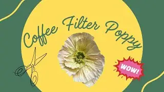How to Make a Poppy from Coffee Filters 🌸 | Easy DIY Paper Flower