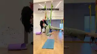 Aerial yoga/ aerial hammock beginner friendly star pose tutorial! Save & try!