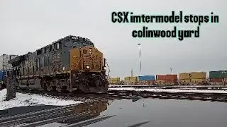 Csx stops at colinwood yard 