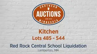 Red Rock Central School Liquidation, Part 2 - Kitchen