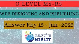 M2-R5 | WEB DESIGNING AND PUBLISHING | ANSWER KEY