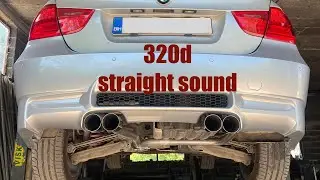 Bmw 320d komplet auspuh (straight pipe)