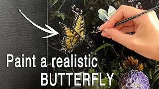 Step by Step Tutorial: How I Paint a Realistic Butterfly in Acrylics