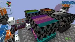 Skyfactory 5 ep. 3 Fully Automating Cobble Gen and the  RGB Block and Printer!!!
