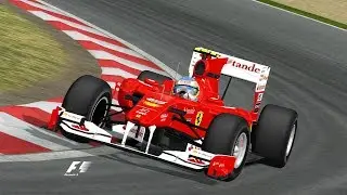 rFactor F1 2010 | Fernando Alonso Onboard Barcelona | #4