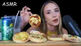 ASMR MASTIGAÇÃO - ESFIHAS DE VÁRIOS SABORES (eating sounds)