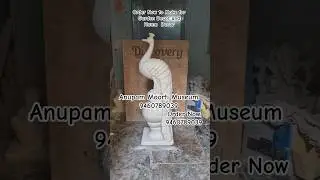 Beautiful Carved Marble peacock statue and beautiful Marble peacock statue from garden decor Home