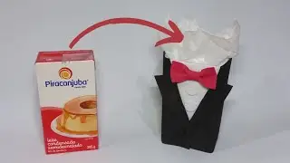 Lembrancinha para o Dia dos Pais - Manualidades - DIY - com caixa de leite condensado reciclada!!!!