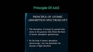 Principle Of AAS