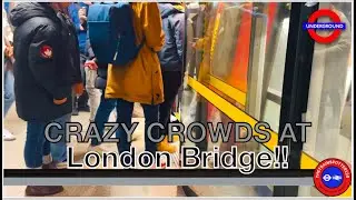 WEEKEND CROWDS at London Bridge Underground Station! - (24/02/2024)