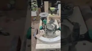 Hitachi/metabo M 12VC plunge/fixed-based router woodworking shop tour carpentry tools