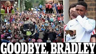 Heartbroken Jermain Defoe breaks down at 'best friend' Bradley Lowery's funeral as the six year old'
