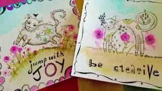 ART BY MARLENE - combining stamps and watercolour!