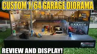 Custom 1/64 Diecast Car Garage Diorama Review and Display