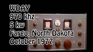 WDAY, 970 khz, 5 kw, Fargo, North Dakota, October 1977