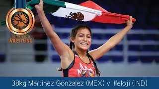 BRONZE WW - 38 kg: J. MARTINEZ GON (MEX) df. M. KELOJI (IND) by VSU, 10-0