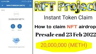 New NFT Project | Live Airdrop Claim 20,000,000 METH (Mini Ethereum) | Token Coin
