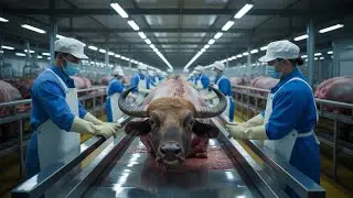 Leather Factory Process A to Z 😱 | Buffalo Skin Processing #inside #buffalo