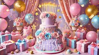 Happy Birthday to You Song 🎵  With Cake, Balloons & Celebration Vibes!